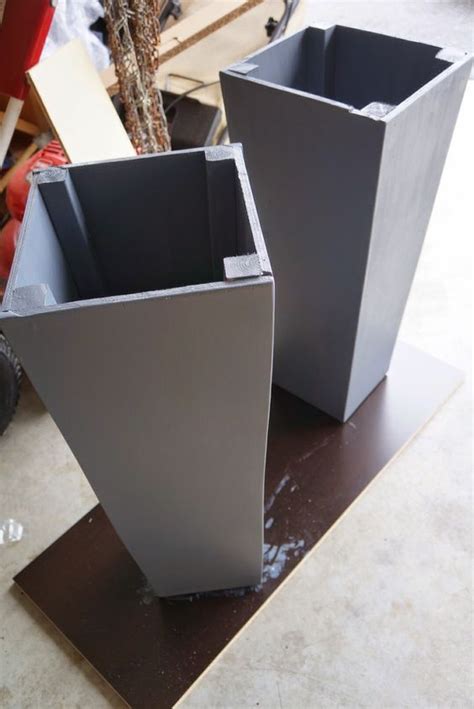 diy planter box ideas modern concrete hanging pot