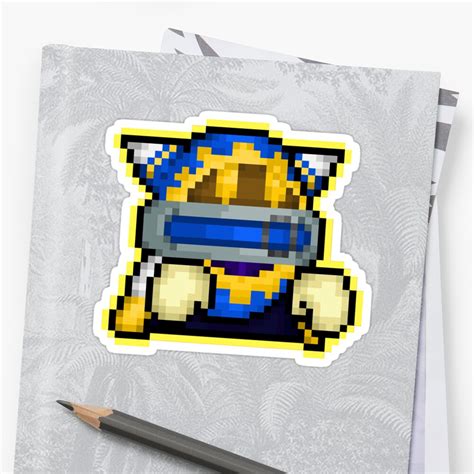 Magolor Pixel Sticker Sticker By Whatthecheick Redbubble