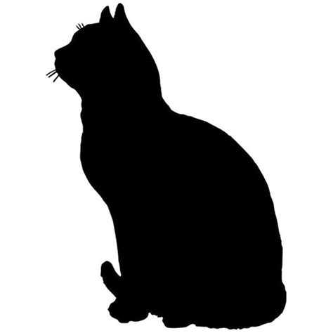 sitting cat silhouette at getdrawings free download