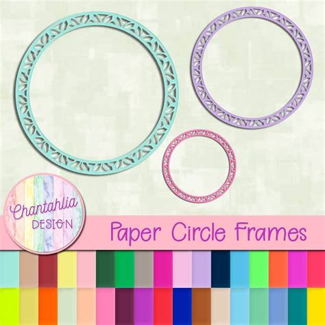 paper circle frames chantahlia design