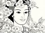 Coloring Pages Japanese Culture sketch template