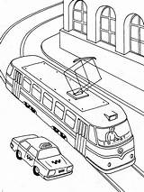 Tram Coloring Pages sketch template