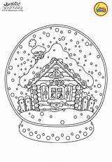 Schneekugeln Für Arbeitsblätter Schneekugel Bojanke Weihnachts Djecu Božić Zentangle Bonton Vorschule Malen Reime Geschichten Fensterbilder sketch template