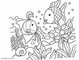 Sea Under Coloring Pages Line Printable Kids Color Adults Print sketch template