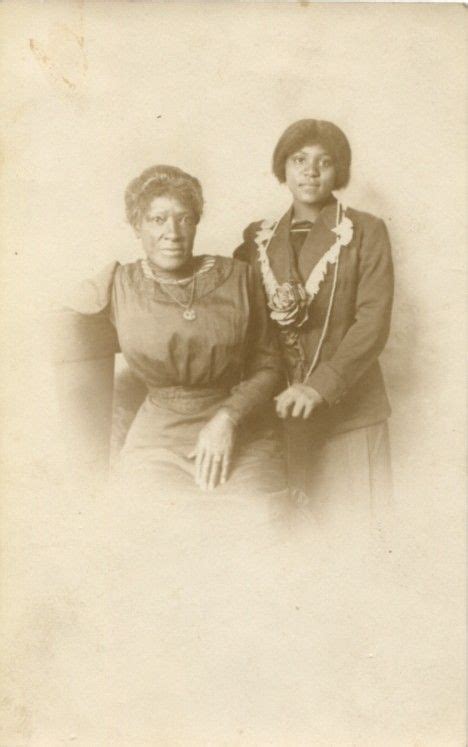 antique real photo postcard of african american mother and daughter circa 1910 real photo