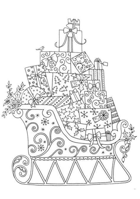 easy  print adult christmas coloring pages christmas colors