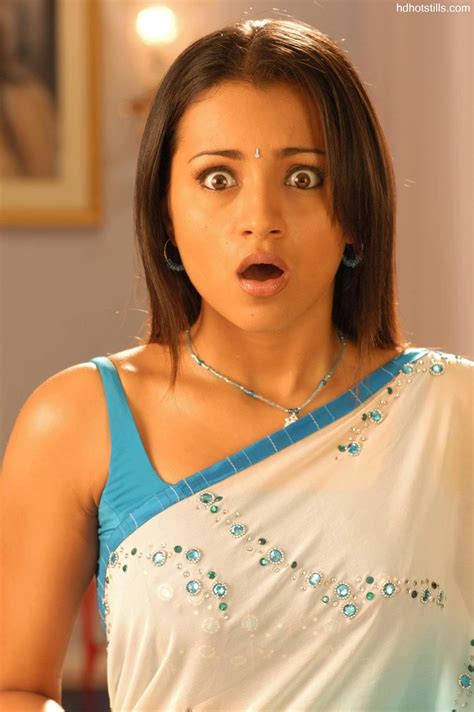 Trisha Hot Photos And Stills In Saree Indian Actress