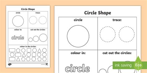circle worksheet homeschool maths activity twinkl