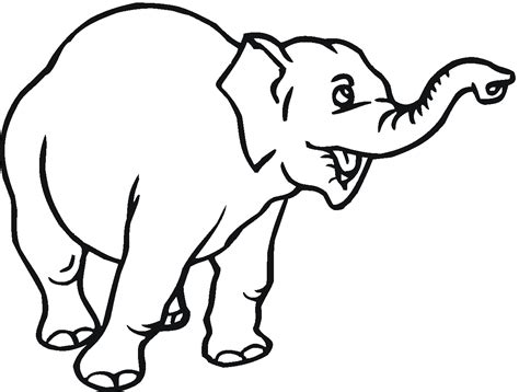 cartoon elephant colouring pages background animal coloring