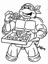 Michelangelo Coloring Turtle Ninja Pages Turtles Getcolorings Color Printable sketch template