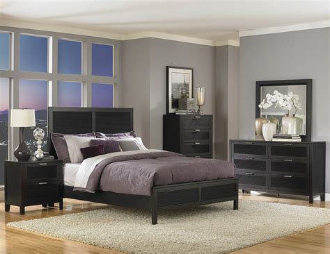 decorate  bedroom   stylish black lacquer bedroom furniture
