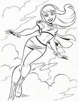 Bruce Timm Dc Coloring Comic Supergirl Girls Superhero Pages Drawing Zatanna Comics Herois Mike Choose Board sketch template