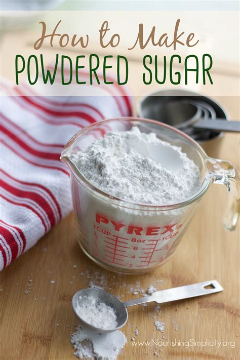 powdered sugar nourishing simplicity