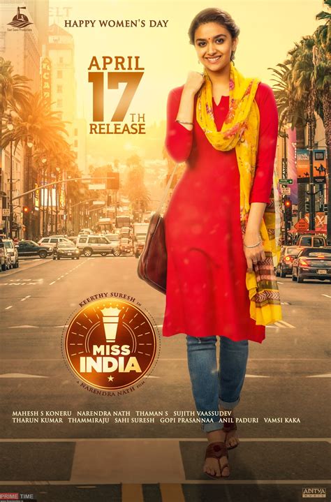 Keerthi Suresh Movie Miss India New Poster Released The Primetime