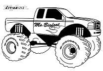 famous monster truck bigfoot coloring page  coloring pages