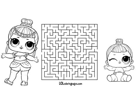 lol doll coloring pages  sisters fafceeccdacbd
