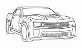 Coloring Camaro Car Pages Bumblebee Muscle Zl1 Ss Color Print Template Button Templates Through Grab Feel Also Size Tocolor Book sketch template