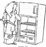 Fridge Refrigerator Outlined Staring Toonaday Leishman Imgkid Baamboozle 출처 sketch template