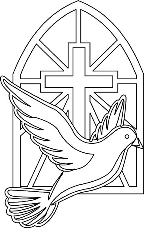 holy spirit dove silhouette  getdrawings