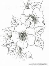 Flower Drawings Easy Drawing Line Flowers Flores Para Draw Bordar Sketches Choose Board sketch template
