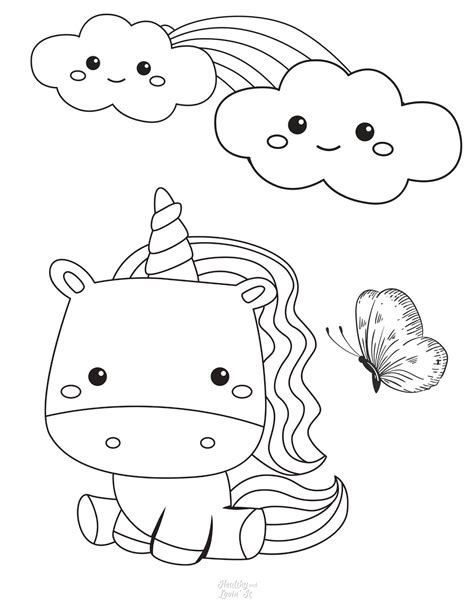 unicorn coloring pages  perfect  preschool