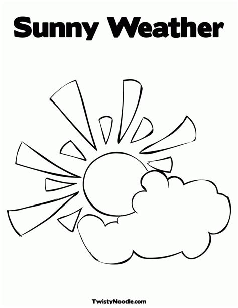 weather picture colouring pages coloring home