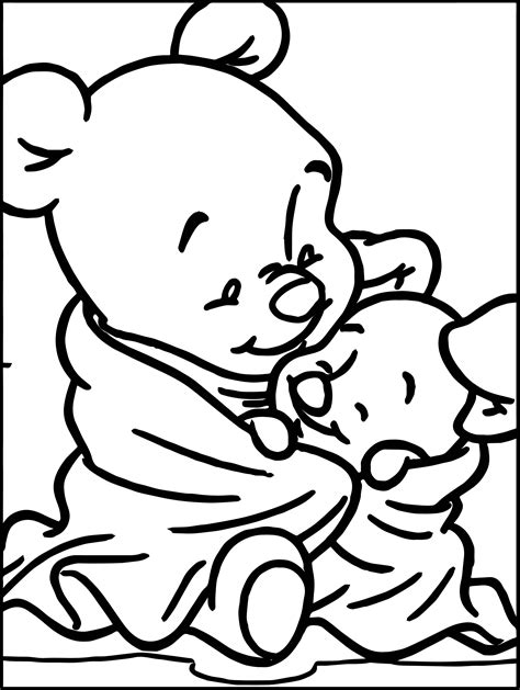winnie  pooh piglet coloring pages  getcoloringscom
