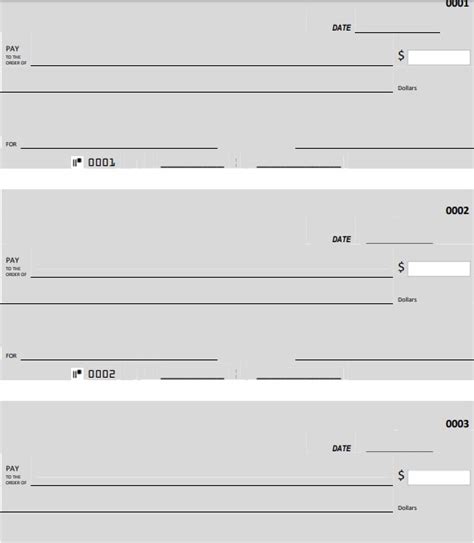 Free Fillable Blank Check Template Word Pdf Excel Tmp