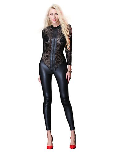 Cosplay Costume Catsuit Skin Suit Motorcycle Girl Adults