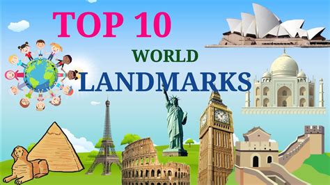 top   famous landmarks   world  children educational video  kids kids
