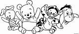 Winnie Pooh Coloring Mignon Bourriquet Tigrou Turma Ursinho Porcinet Eeyore Malvorlagen Bear Dibujos Tigger Winni Kostenlos Pluto Esel Piglet Kleurplaat sketch template