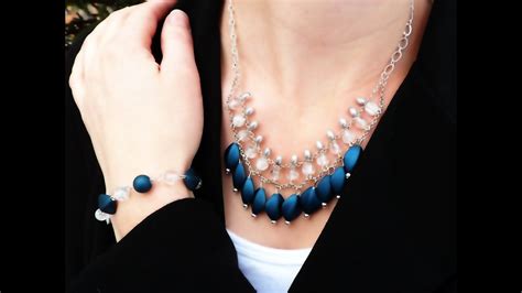 diy beaded layer chain necklace and bracelet set aka the