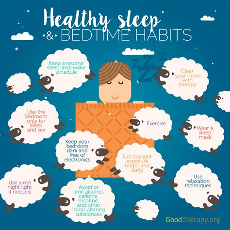 sleep hygiene infographic  goodtherapyorg