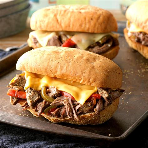 philly cheese sandwiches recipe taste  home