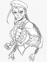 Cammy Fighter sketch template