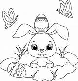 Ausmalbilder Osterhase Pasqua Bild Preschoolers Colorare Rabbit Kolorowanki Coniglietto Hase sketch template