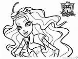 Pages Monster High Coloring Robecca Steam Printable Kids sketch template