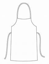Apron Coloring Clipart Kids Blank Pages Line Printable Clip Cliparts Chef Collection Library Bestcoloringpages Sheets sketch template