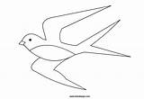 Rondine Rondini Infanzia Primaria Uccelli Sagoma Primaverili Lavoretti Uccello Attività Ricamo Tuttodisegni Primaverile sketch template