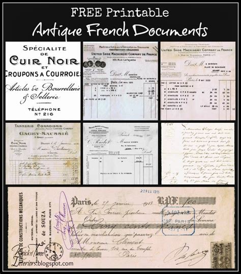 printable french graphics front    postcard knick  time