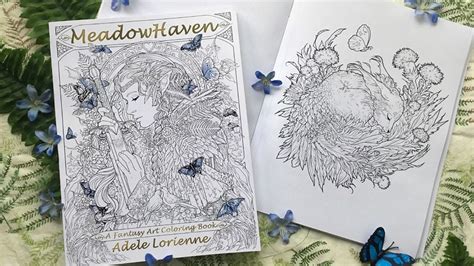 project image  meadowhaven  fantasy art coloring book  adele