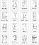Pages Alphabet Coloring Bible Preschool Kids Illustrated School Sheets Books Abc Christian Letters Activities Letter Biblical Children Lessons Beautifully Colouring sketch template