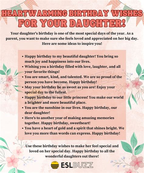 heartwarming birthday wishes  daughter    feel special