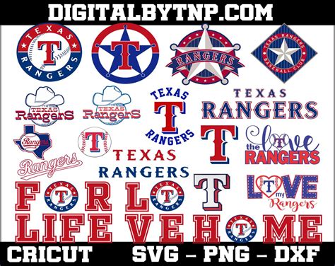 texas rangers svg mlb svg bundle sports logo baseball cricut cutting