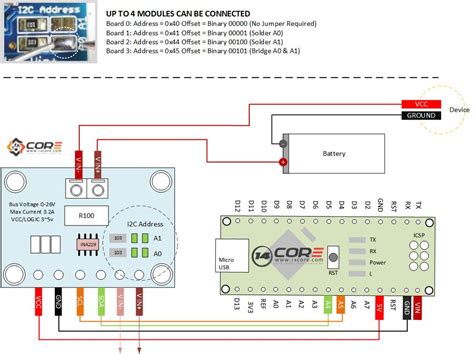 wiring  ic ina  drift bidirectional currentpower monitor  mcu corecom