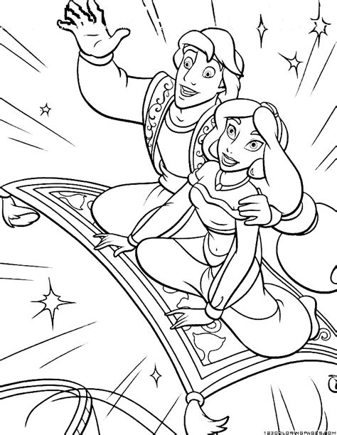 aladdin coloring pages part
