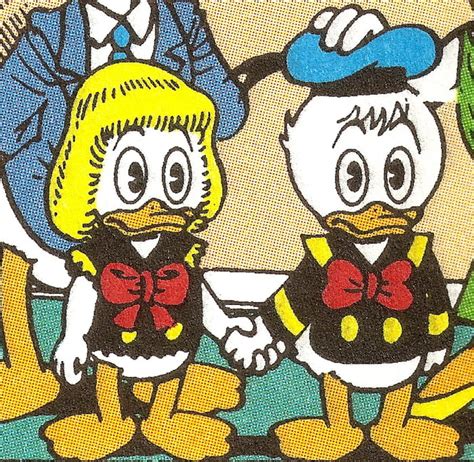 donald duck had a twin sister called della duck she was the mom of the triplets 9gag