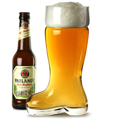 2 Pint Glass Beer Boot Bierstiefel At