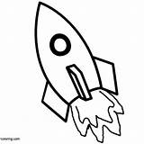 Rocket Coloring sketch template