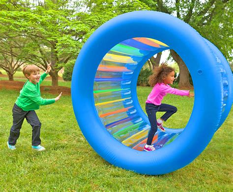 giant inflatable rolling wheel   ultimate outdoor activity